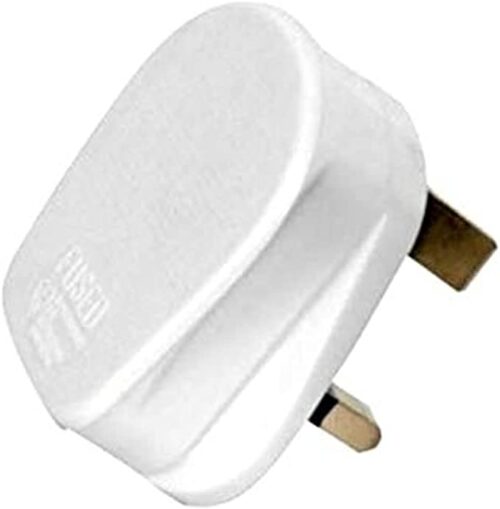 White Fused 13A Plug Top Uk 3Pin British Plug Connector Cord Adapter Electrical Plug Socket Mains Top Appliance Power Socket Fuse Adapter - Image 2