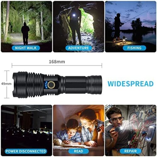 Rechargeable LED Torch Super Bright with 5 Light Modes - Image 4