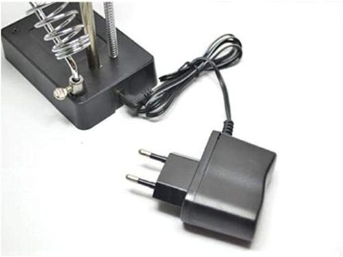 Helping Hand Magnifier With Soldering Iron Stand Led Crocodile Clips Ac/dc Power - Image 2