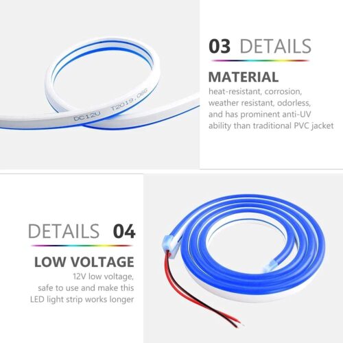5M LED Neon Rope Light, 12V DC - Image 7