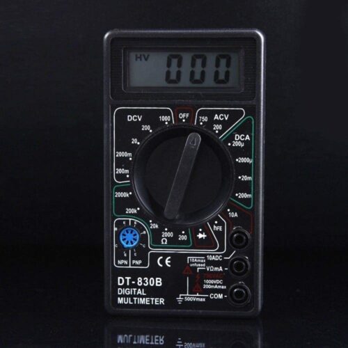 Professional Digital Multimeter Volt-Meter Ammeter AC DC OHM AMP DIODE Tester - Black - Image 8