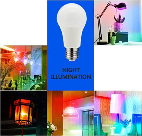 E27 RGB+W Bulb Lamp Memory Function Full Voltage High Brightness Energy Saving Remote Control Brightness Adjustment Mode Switch 16 Keys Color Change