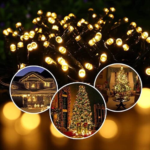 Led Warm White Black Wire Decorative String Light for Indoor & Outdoor Decorations(50meter)