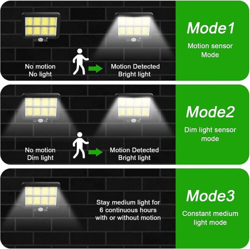 Solar Motion Sensor Light BK128 -1PCS - Image 5