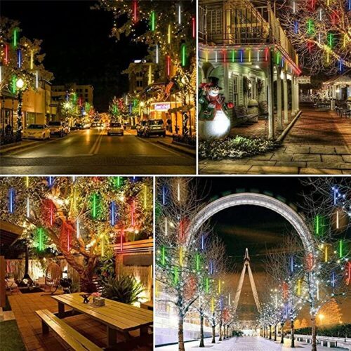 Shower Rain Lights,50cm 8 Tubes 288 LEDs Falling Rain Lights Waterproof (Multicolor) - Image 3