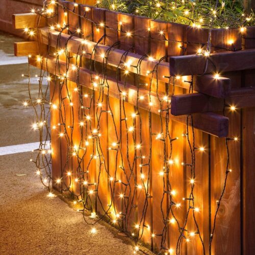 Led Warm White Black Wire Decorative String Light for Indoor & Outdoor Decorations(50meter) - Image 3