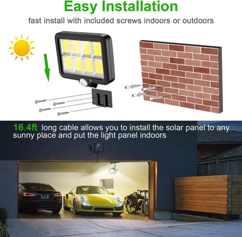 Solar Motion Sensor Light BK128 -1PCS - Image 3