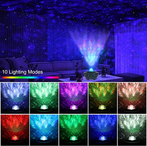 Star Projector,Galaxy Projector,Ocean Wave Projector,Water Light Projector For Bedroom Night Light Projector,Water Lamp For Adults Gaming Room - Image 3