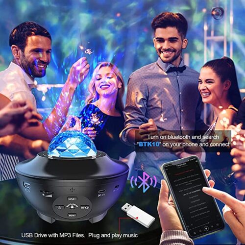 Star Projector,Galaxy Projector,Ocean Wave Projector,Water Light Projector For Bedroom Night Light Projector,Water Lamp For Adults Gaming Room - Image 5