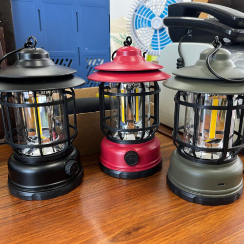 Outdoor Camping Retro Campsite Lantern USB Rechargeable - Image 6