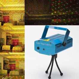 Mini LED Laser Projector - Disco Decorative Light for Parties, Sound Activated, Multi-Color Stage Light for Birthday, Diwali, Navratri, Wedding & Events