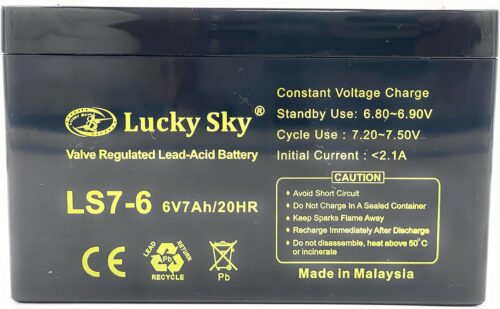 6V 7Ah Rechargeable Sealed Lead Acid Battery ORIGINAL