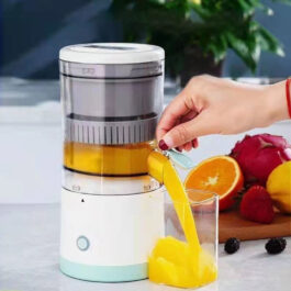Cordless Juice Extractor Machine, Compact Design Fruit Juicer Rechargeable Electric Juicer for Oranges, Berries & More