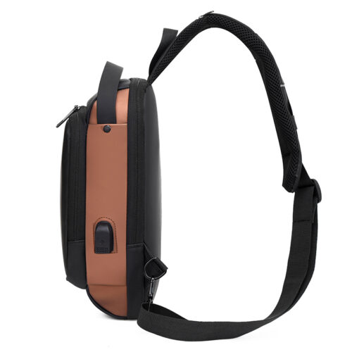Hiking Portable Storage Bag Crossbody Shoulder Chest Bag Anti-Theft Usb Charging Biking Chest Bag - Image 5