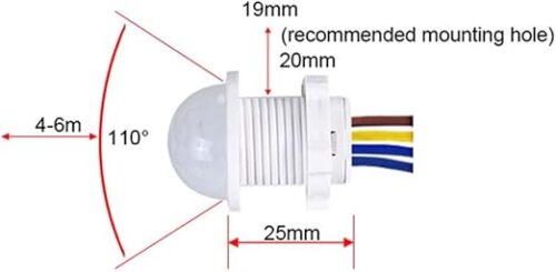 220v Sensitive Night Light Home Indoor Outdoor Infrared Light Motion Sensor Detection Automatic Sensor Light Switch - Image 4