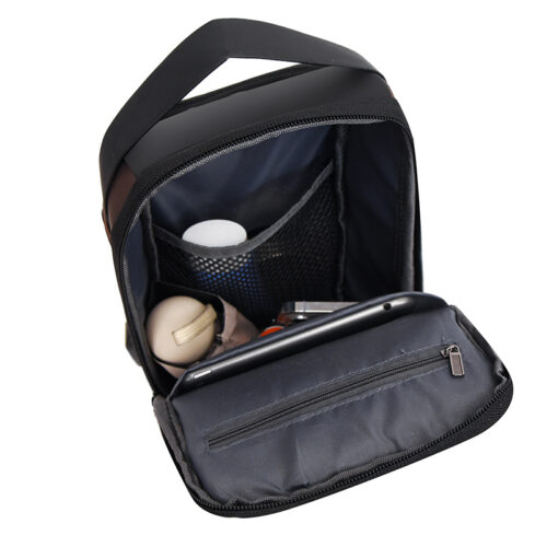Hiking Portable Storage Bag Crossbody Shoulder Chest Bag Anti-Theft Usb Charging Biking Chest Bag - Image 3