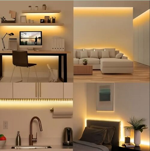 LED Strip Battery Operated | 2 Meter 120LED Battery LED Strip, Warm Led Strip | Battery Operated Outdoor and Indoor | Self-Adhesive - Image 2